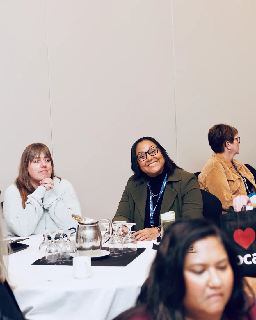 Participants engaged at a round table