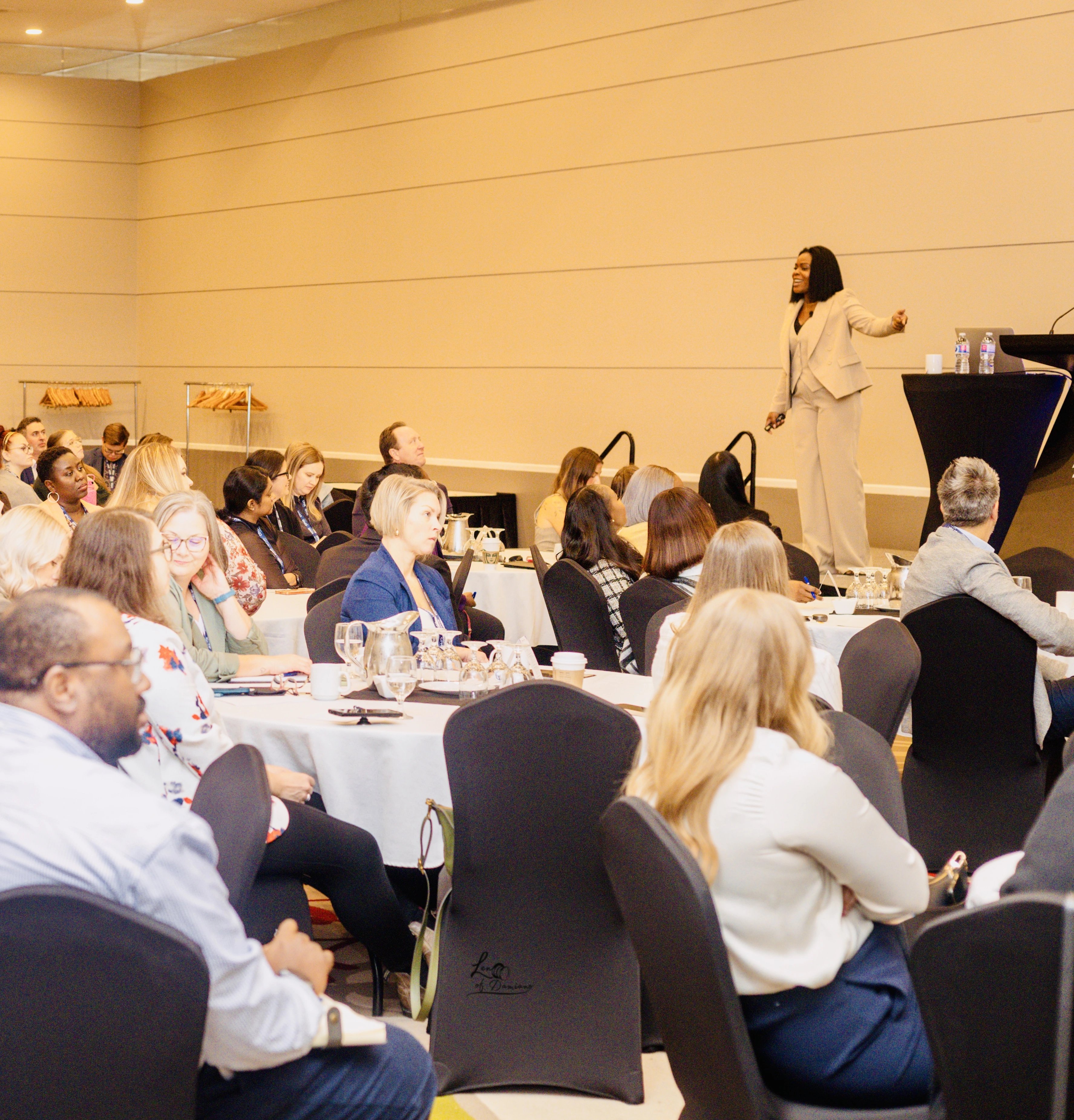 Ola Fasuba facilitating a professional conference